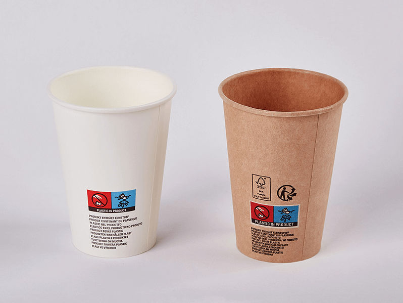 La diferencia entre una taza simple y una doble