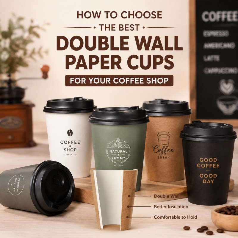 Cómo elegir los mejores vasos de papel de doble pared para tu cafetería.