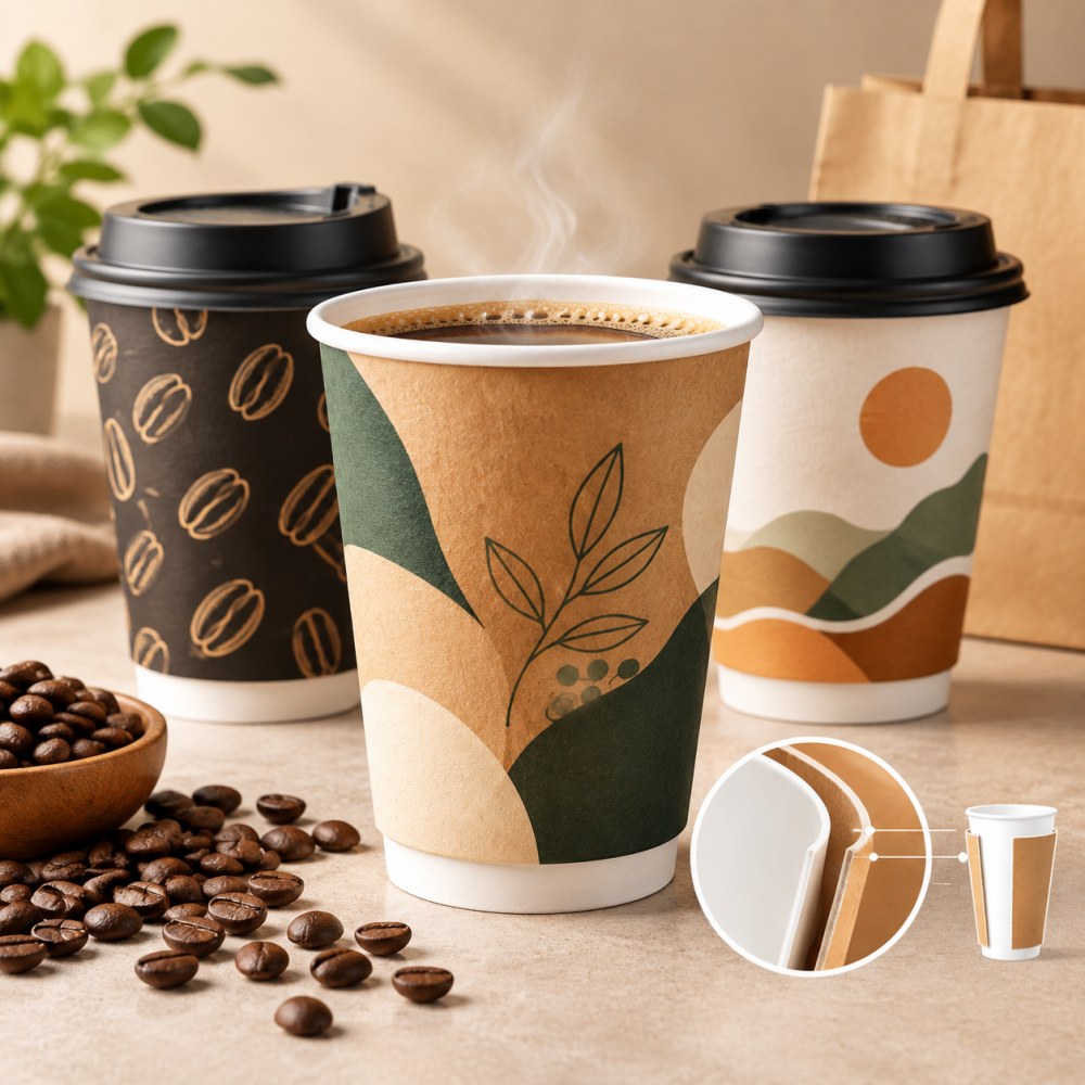 Beneficios de los vasos de café de papel de doble pared para el reparto de bebidas calientes.